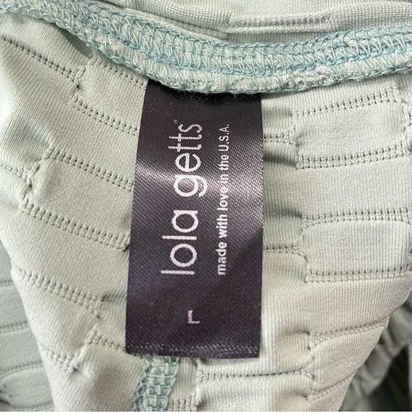 Lola Getts Hi-Rise Capri Link Pattern in Moss, Large - Picture 3 of 7